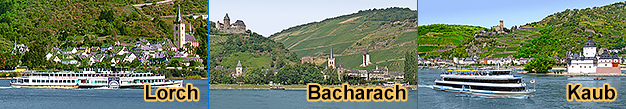 Rheinschifffahrt Bacharach, Rheinschiffe Oberwesel, Loreley, St. Goar, St. Goarshausen Kaub, Lorch, Burg Rheinstein, Bingen, Rüdesheim 2025 2026